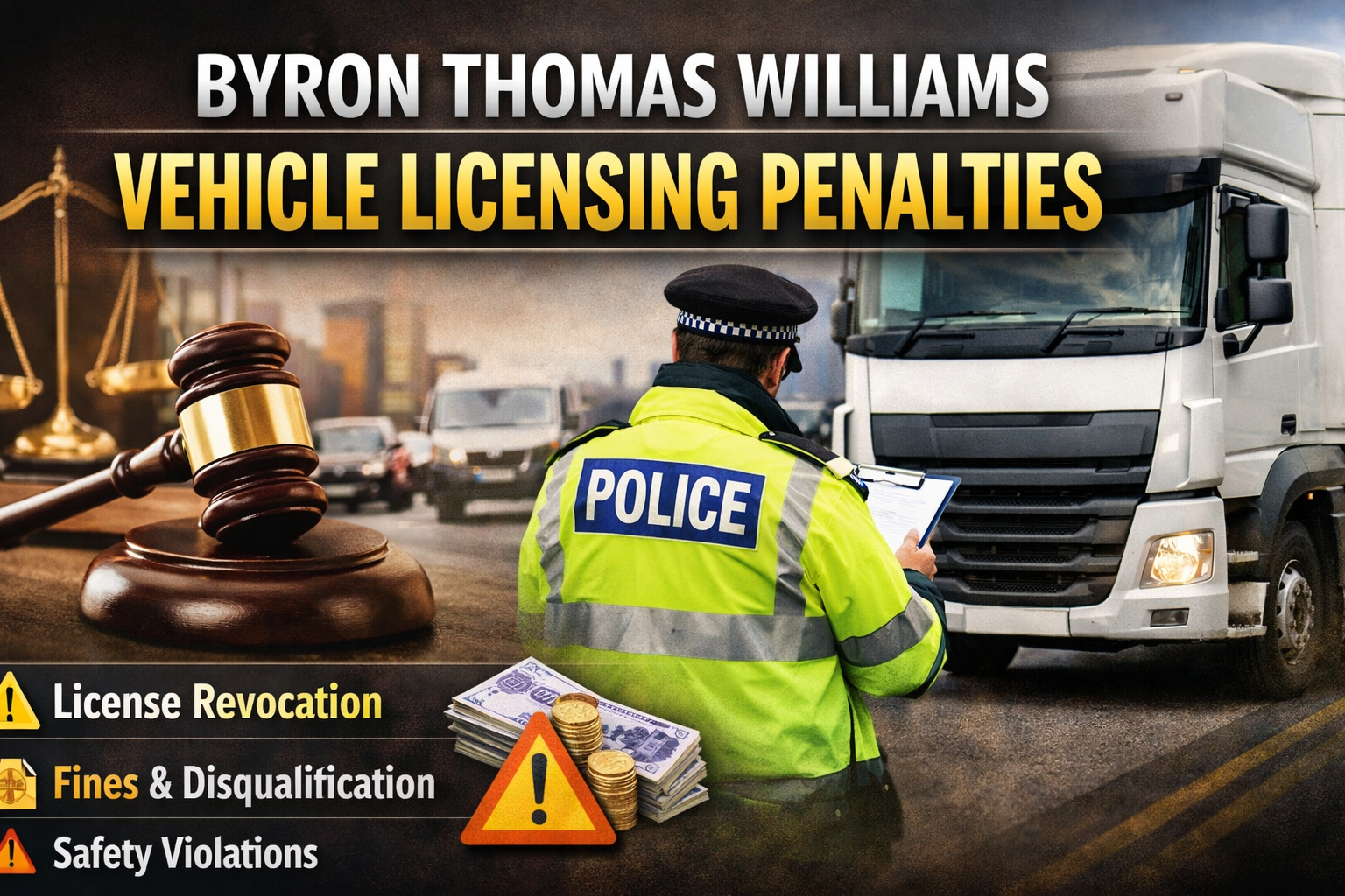 Byron Thomas Williams Vehicle Licensing Penalties — Complete Legal & Compliance Guide